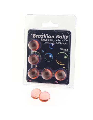 5 brazilian balls explosion de aromas gel excitante efecto vibración