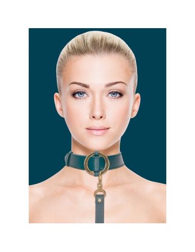 Ouch halo - collar with leash - verde