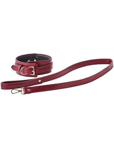 Blaze elite collar and leash red